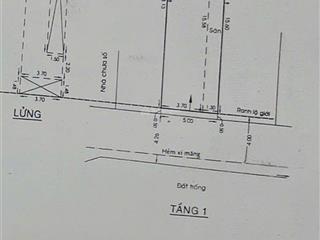 Bán gấp nhà 2 tầng, đường tỉnh lộ 10, chợ bà hom, bình tân, 5x23 hẻm xe hơi, không lộ giới, giá chỉ