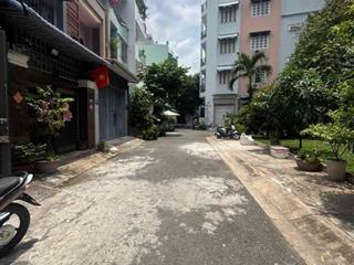 Kèo thơm nhà 2 tầng, mặt tiền đường nhựa 6m kdc bình phú, quận 6, viu công viên, 4,5x10, hẻm 6m, gi