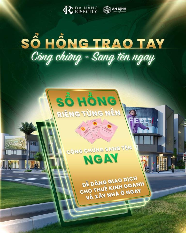 Mở bán lô đất nền cuối cùng kđt đà nẵng rise city quỹ đất hiếm hoi nam đà nẵng