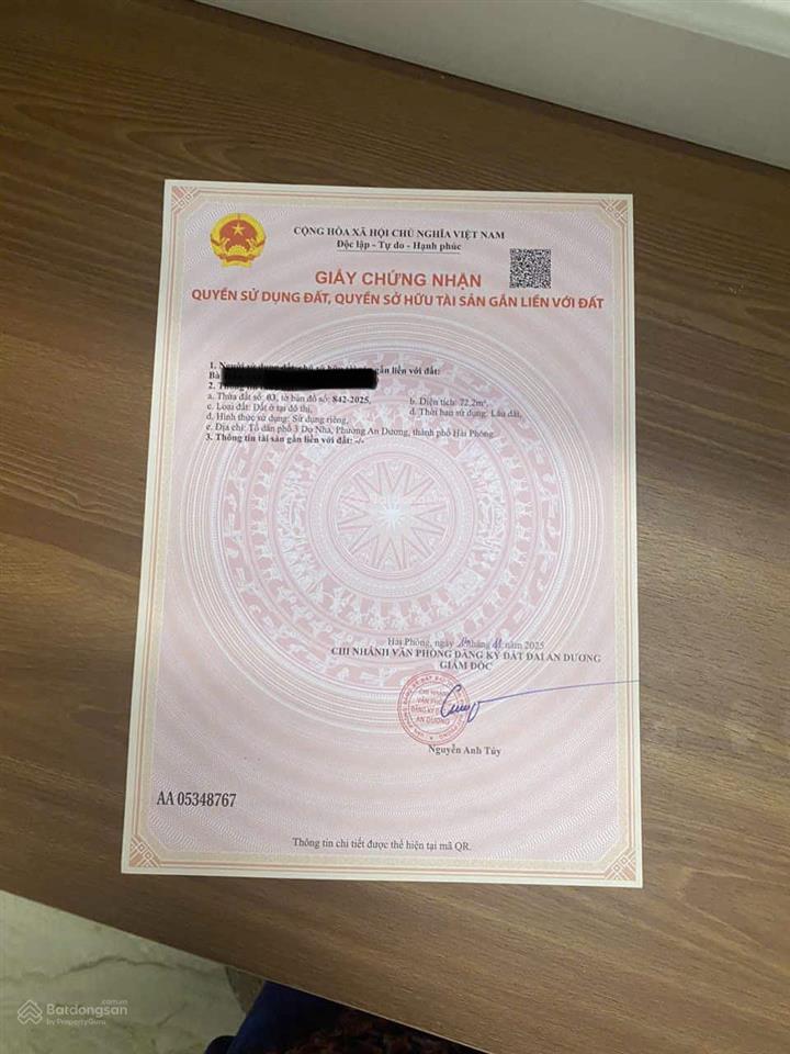 Bán nhà + đất tại do nha 72,2m sổ đỏ riêng đất ở lâu dài