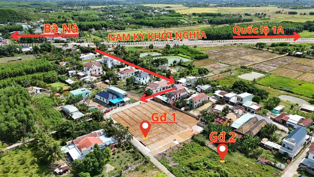 Bán đất 3 lô liền kề hòa phong, đà nẵng, 1,7 tỷ/ lô 120m2 giá siêu hời