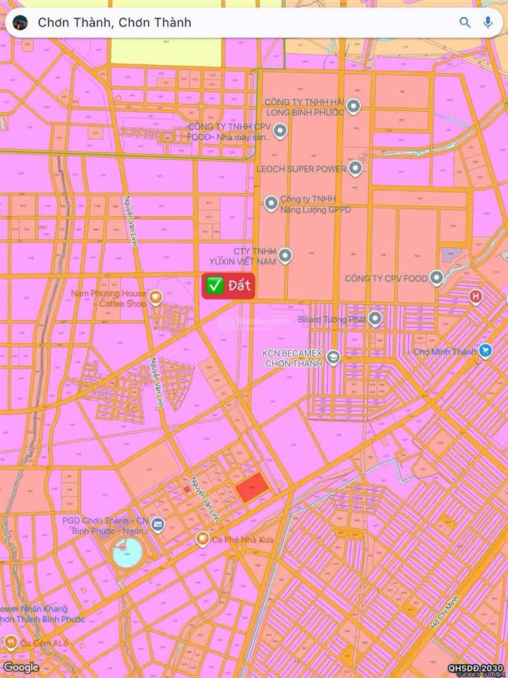 Bán đất tại đường vành đai kcn becamex, 680 triệu, 325m2, p. chơn thành, bình phước