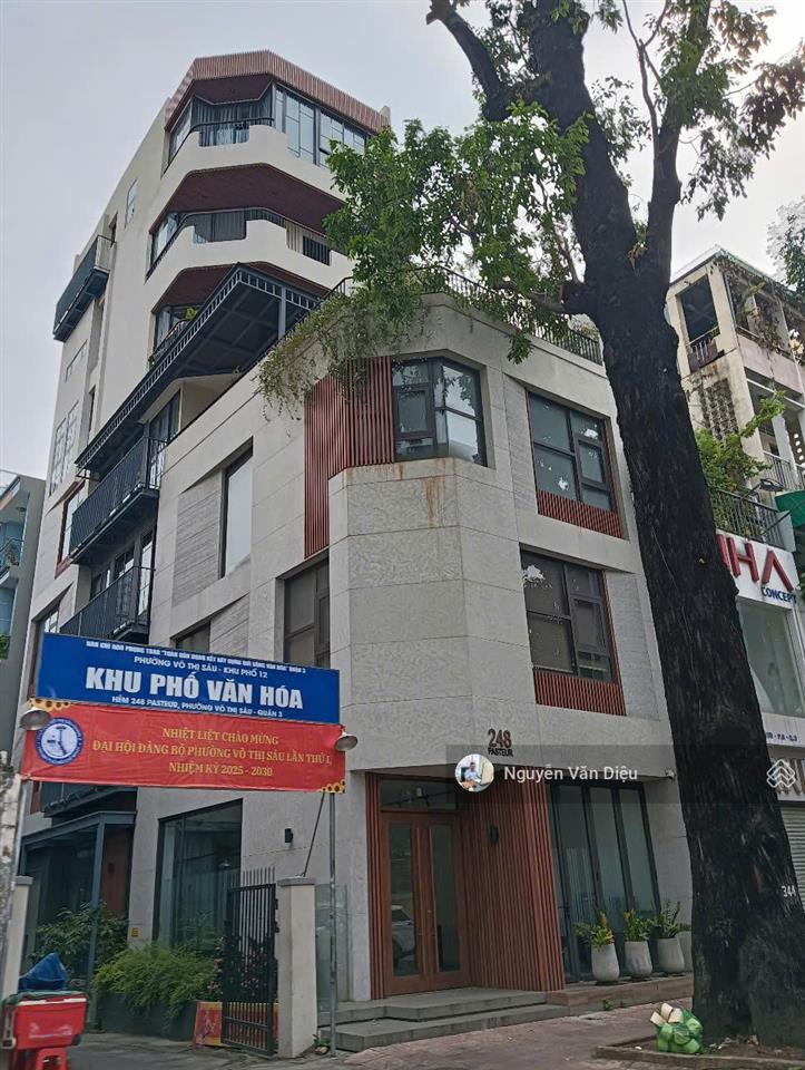 Bán nhà góc 2 mặt tiền đường mạc đĩnh chi điện biên phủ dt 23x18m  4 tầng hđt 400tr giá 100 tỷ