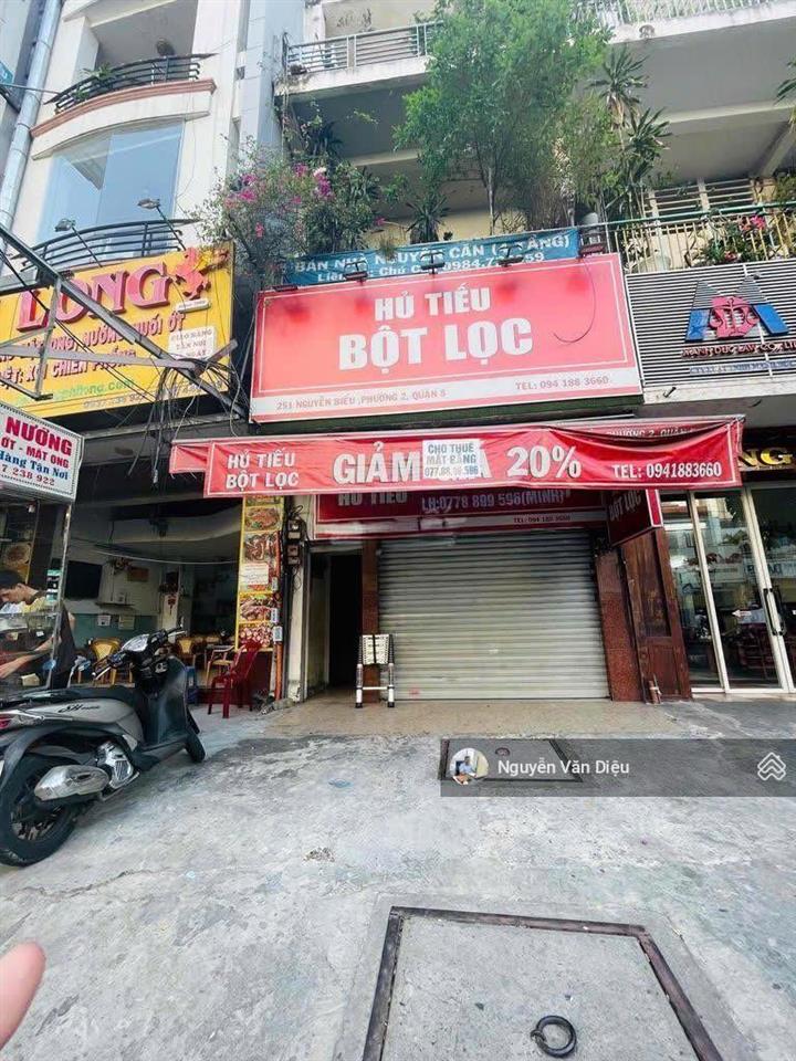 Siêu vị trí! bán nhà mặt tiền đường nguyễn trãi  nguyễn biểuquận 5dt 296m25 tầng  giá 30 tỷ