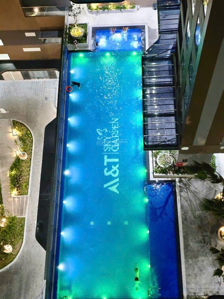 Bán gấp 1pn47m2 chỉ 1,87tỷ bao gồm vat thuế phí. a&t sky garden tầng đẹp view hồ bơi. 0906 333 ***