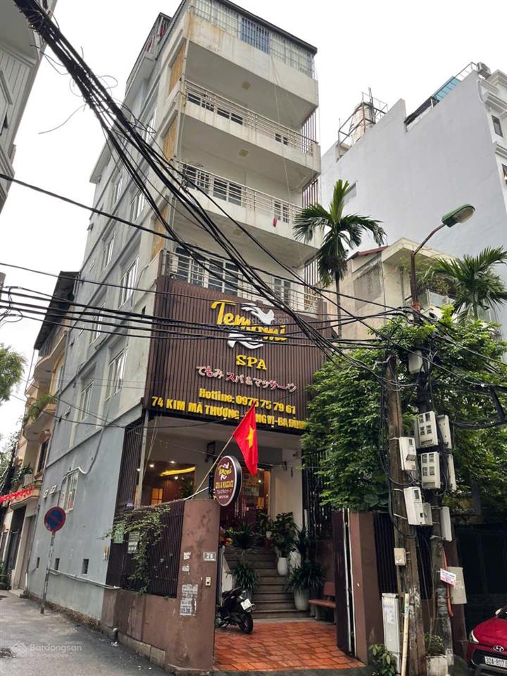Chính chủ bán tòa nhà lô góc số 74 kim mã thượng  7 tầng có hầm  khu người nhật  45 tỷ tl