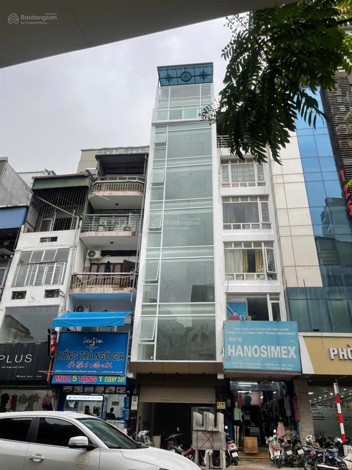 Bán tòa nhà 9 tầng mặt phố thái thịnh, đống đa, thông sàn, 60m2, xây mới, không quy hoạch