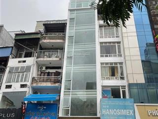 Bán tòa nhà 9 tầng mặt phố thái thịnh, đống đa, thông sàn, 60m2, xây mới, không quy hoạch