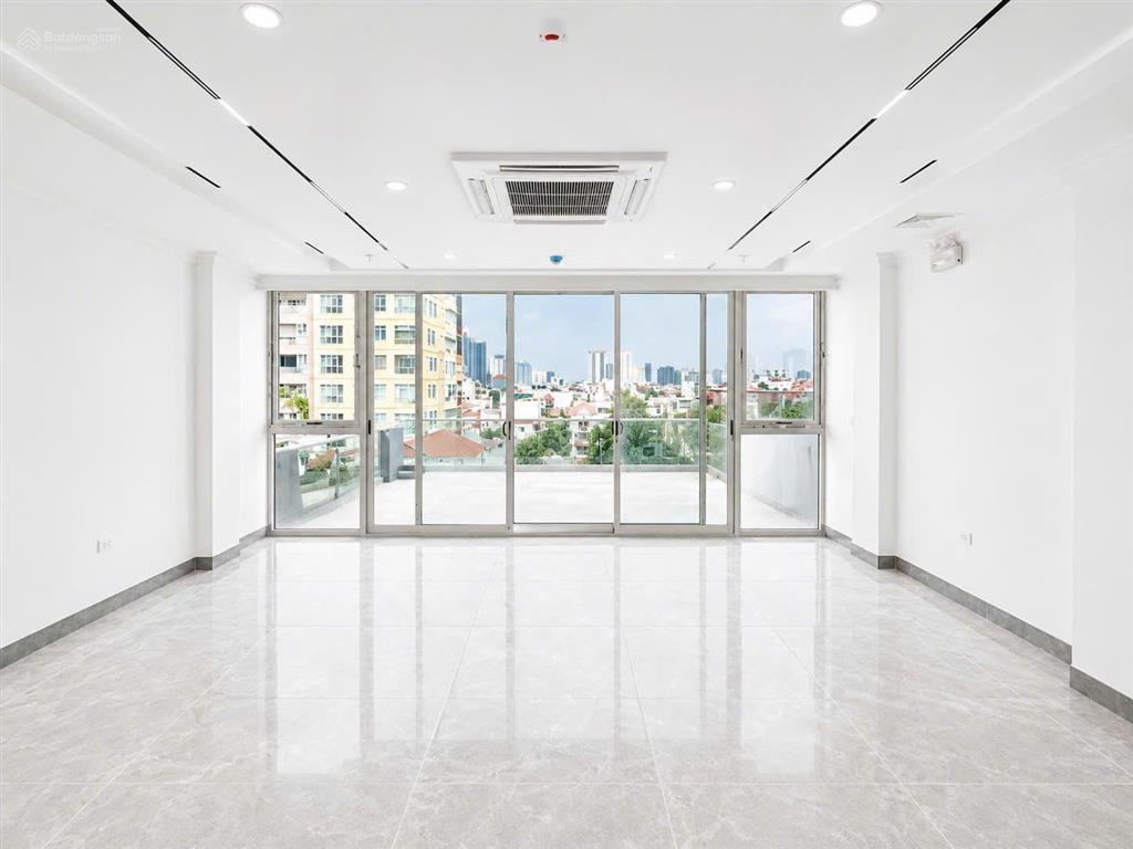 Bán tòa nhà 10 tầng mặt phố hoàng ngân, 120m2  đã nghiệm thu pccc, thông sàn