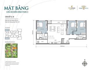 Hàng vip!!! cần bán căn góc 3 ngủ toà park 3  3 ngủ sáng 128m park 3  ban công dài 7m