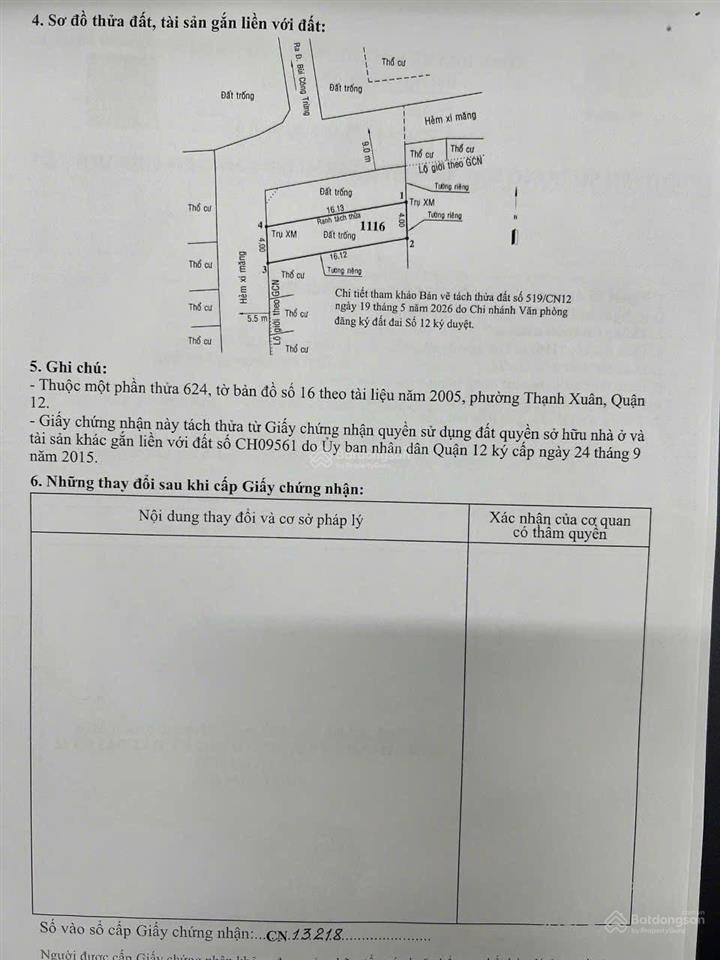 Chỉ hơn 2 tỷ có ngay lô đất thạnh xuân diện tích 64 mết đường ô tô
