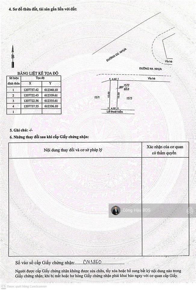 Lô đất rẻ kdc phú mỹ hiệp. dt 60m2 (4x 15m). đường 10m. vỉa hè cây xanh. giá 3.37 tỷ tl nhẹ