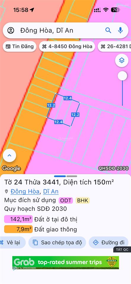 Hàng hot. lô đất 150m2 (12x 12,5m). sát làng dhqg tp.hcm. phù hợp xây căn hộ dịch vụ. giá 7,4 tỷ