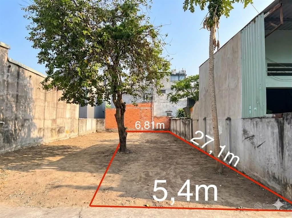 Lô đất đẹp gần chợ tân long, trung tâm dĩ an. dt 164.4m2. odt 128m2. đường thông 5m. giá 4.45 tỷ