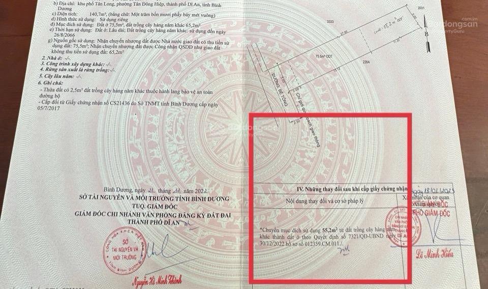 Bán nhà + dãy trọ thu nhập ổn định. dt 140.7m2 (5x28m). gần chợ tân long, p. dĩ an. giá 3.8 tỷ tl