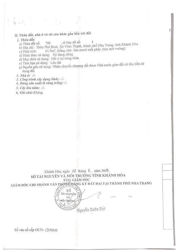 Hạ giá 100tr bán nhanh lô đất 62 giá 1,38 tỷ tây nha trang, khánh hòa