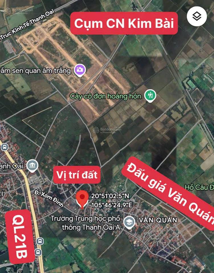 63,1m kim lân  kim bài lô góc 2 mặt tiền, ô tô vào đất giá 4,1x tỷ