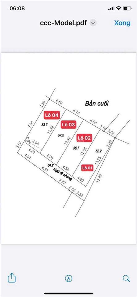 53,7m kim lâm  kim bài ô tô đỗ cửa, gần vinhomes olympic giá 2.8 tỷ