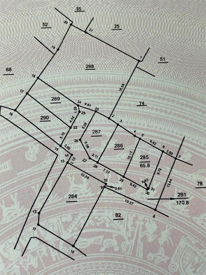 65,8m kim lâm  kim bài lô góc 3 thoáng, ô tô vòng quanh giá hơn 50tr/m