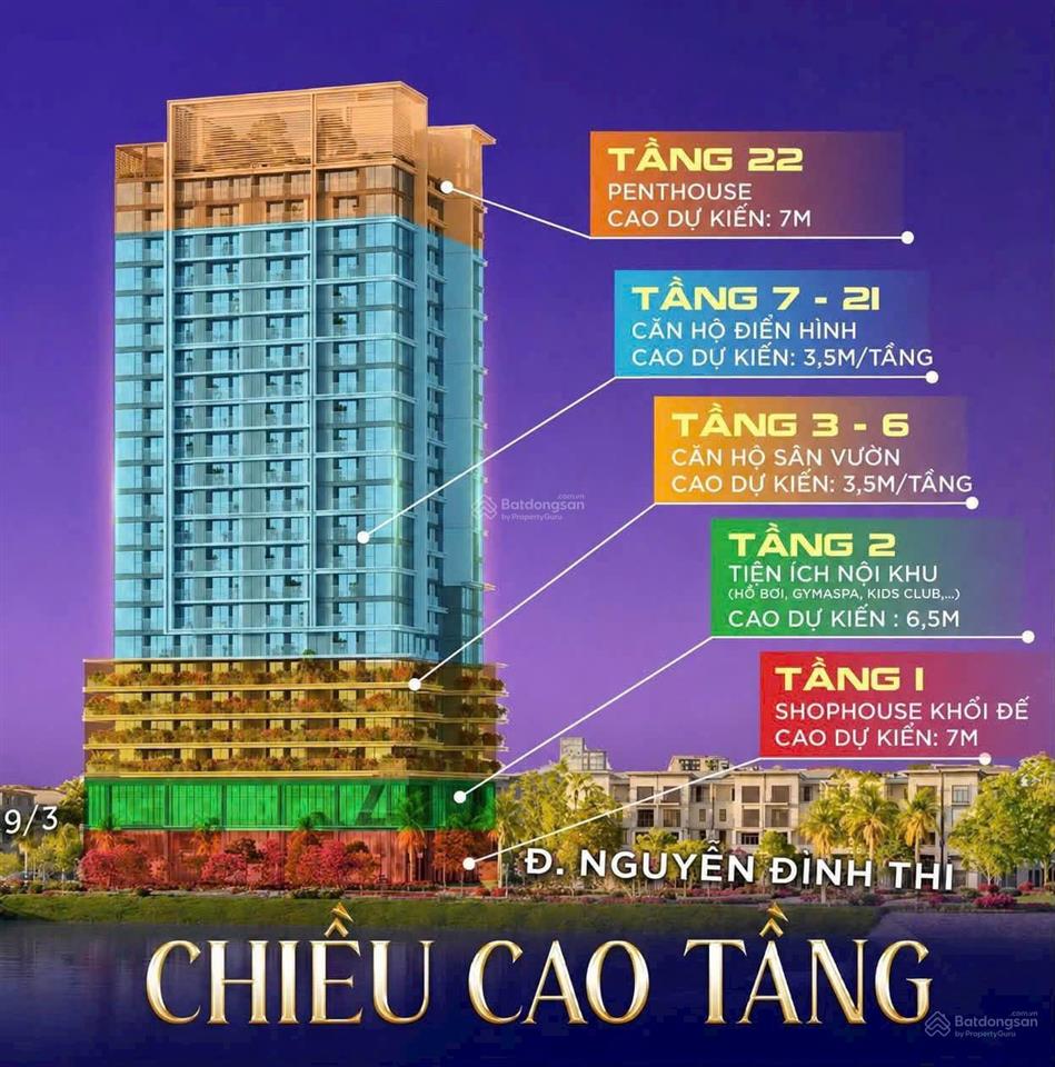 Chỉ 3,3x tỷ sở hữu ngay căn hộ 2 phòng ngủ trung tâm đà nẵng view thành phố  slight tower giá cđt