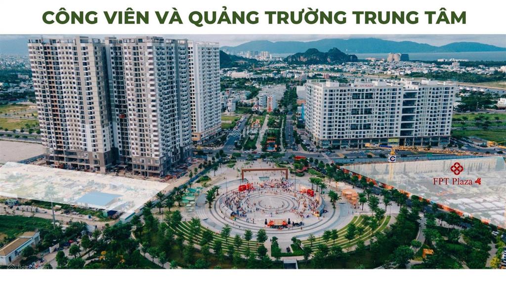 Chỉ 3 tỷ sở hữu ngay căn hộ 2 phòng ngủ fpt plaza 4 giá ngoại giao  view quảng trường âm nhạc fpt