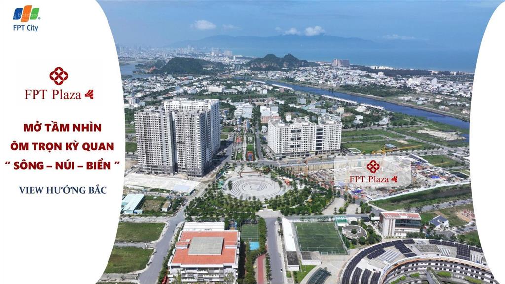 Chỉ 3 tỷ sở hữu ngay căn hộ 2 phòng ngủ fpt plaza 4 giá ngoại giao  view quảng trường âm nhạc fpt