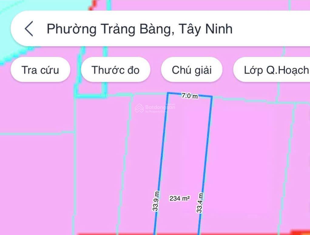 Chính chủ gửi bán lô đất (234m2  giá 690tr) có 150m2 odt  p. an hoà  trảng bàng