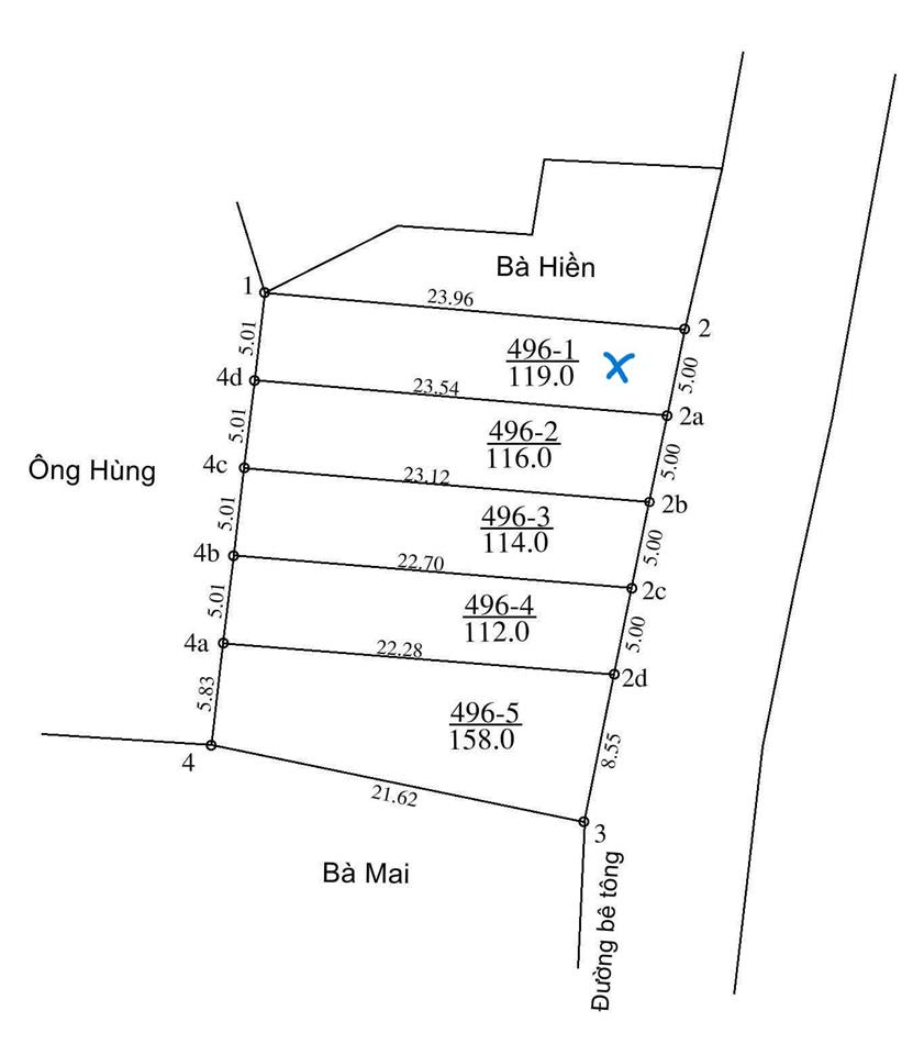 Bán đất ở 119m2 nở hậu tại tích lộc, đan phượng