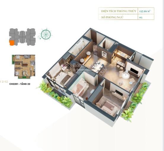 Bán căn góc 3pn view hồ tòa 93 láng hạ.  0984 272 ***.