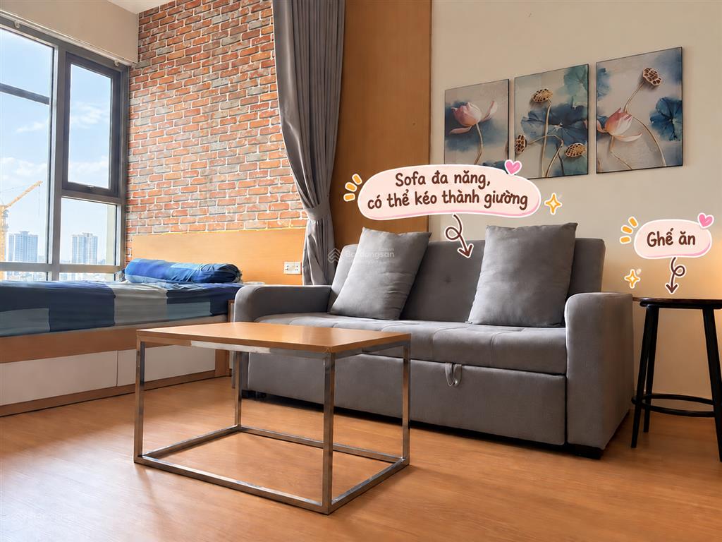 Cho thuê căn hộ studio  35m2  golden king  trung tâm phú mỹ hưng, quận 7