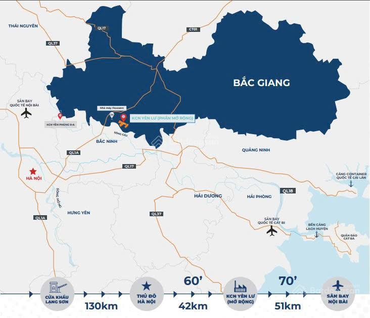 Chủ đầu tư khu công nghiệp yên lư, 5000m2. tổng 208ha chia nhỏ theo nhu cầu. giá tốt nhất