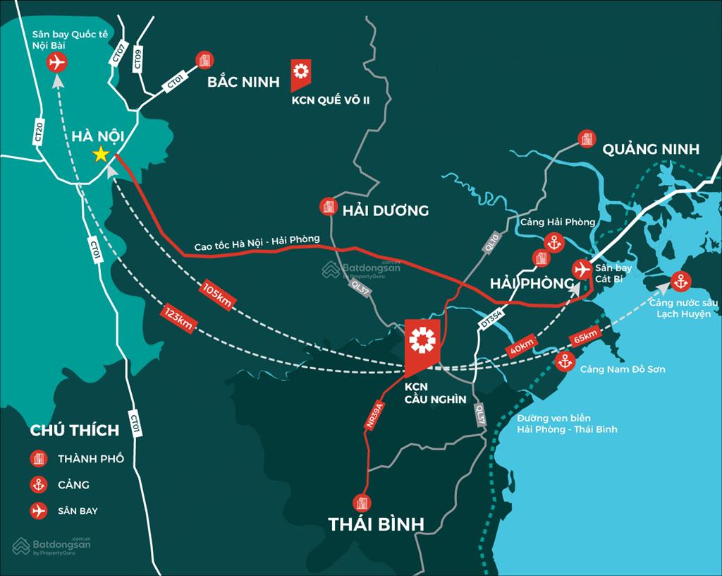 Chủ đầu tư khu cầu nghìn. tổng 184.07ha chia nhỏ được, hạ tầng đồng bộ. giá tốt