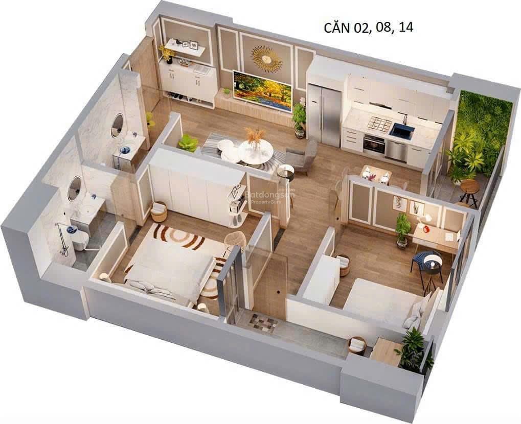 Chính chủ cần bán căn 2 ngủ tecodiamond nhà ở full đồ có sổ