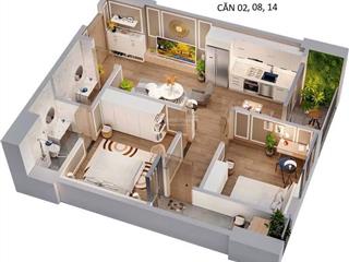 Chính chủ cần bán căn 2 ngủ tecodiamond nhà ở full đồ có sổ