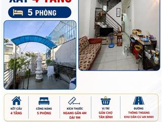 Lý thường kiệt kế đh bách khoa nhà 4 tâng btct với 5pn hẻm thông thoáng