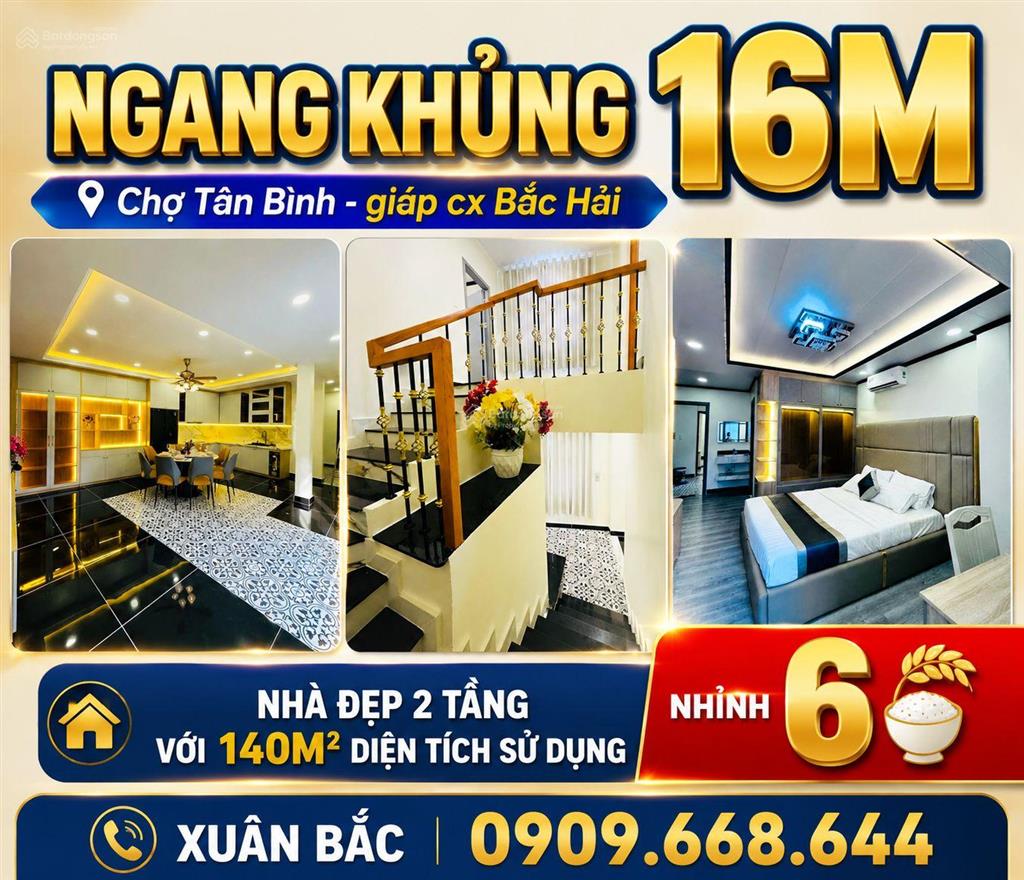 Nhà lý thường kiệt giáp cx bắc hải  nhà đẹp với 3 pn