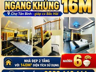 Nhà lý thường kiệt giáp cx bắc hải  nhà đẹp với 3 pn
