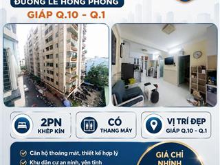 Sát chợ an đông kế đh su phạm căn hô có thang máy với 2pn khép kín
