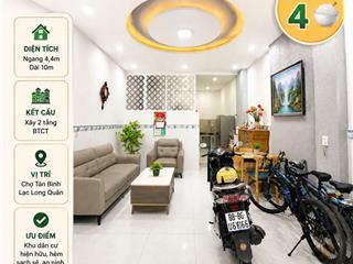 Chợ tân bình  lạc long quan (bllq)
ngang 4,4 dài 10