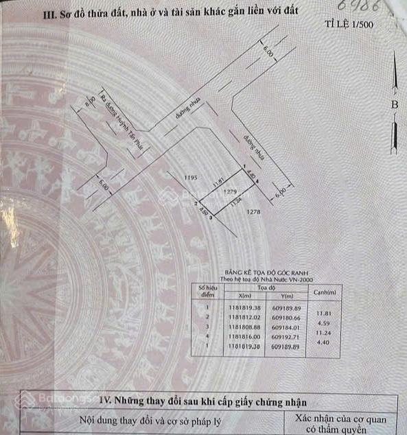 Đất thổ cư tại huỳnh tấn phát, nhà bè, 4,5 tỷ, 52m2, view đẹp, chính chủ