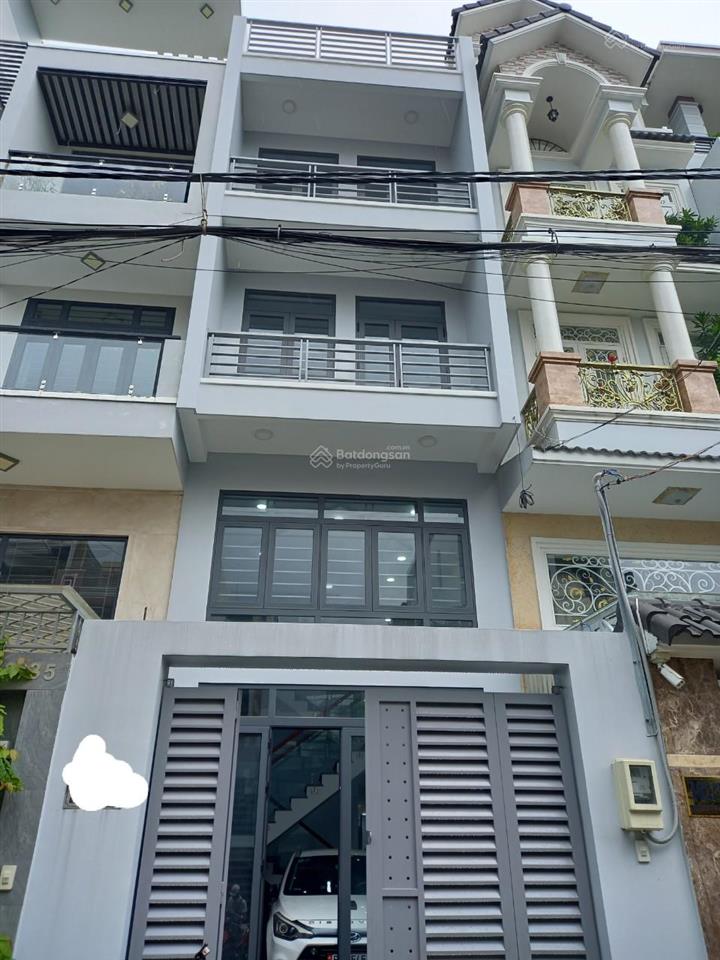 Nhà 2 mặt tiền thông 8m  cây trâm phường 9  4x20m  4 lầu. nhà có thang máy 23 triệu