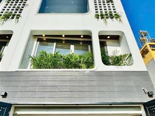 Nhà hẻm 5m khu đồng bộ thống nhất p15, diện tích ngang 4m x dài 11.3m 4 tầng, 3 phòng, 4wc= 7,7 tỷ