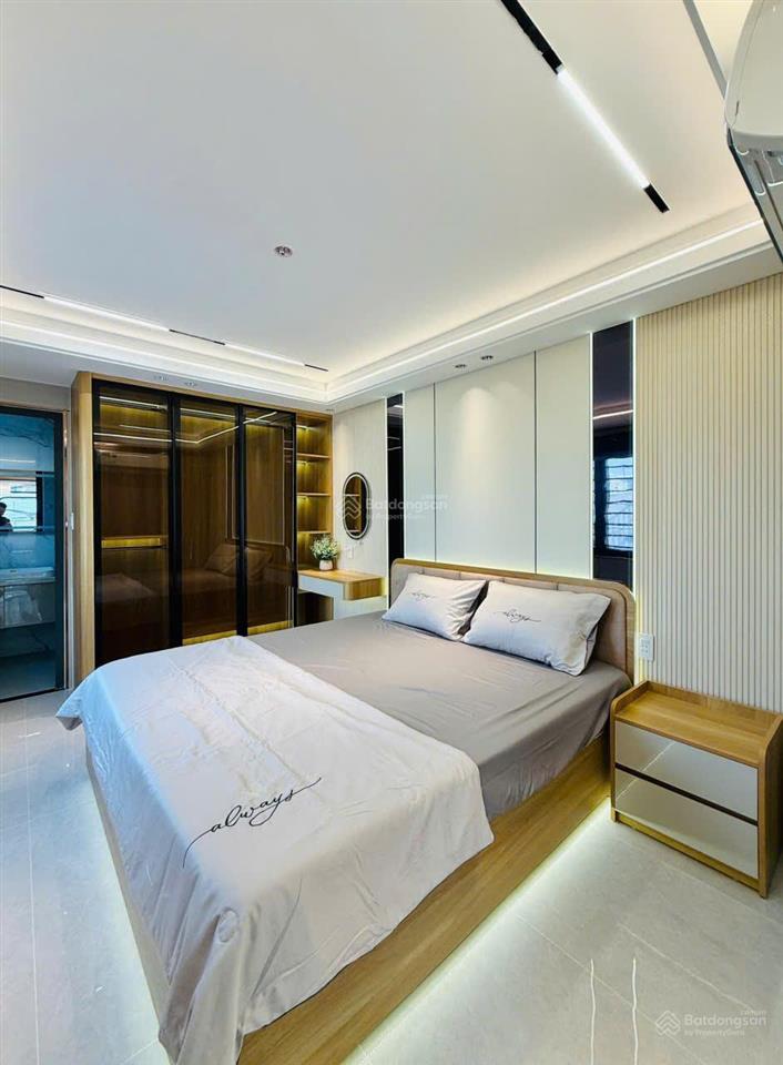 Nhà mới xây hẻm 6m thôngcăn góc full nội thấtnguyễn văn khối p84x17m3 lầu4pn 5wc=25tr