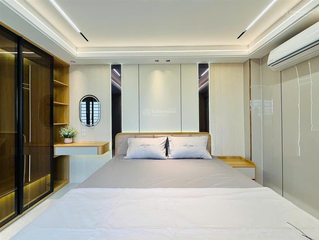 Nhà mới xây hẻm 6m thôngcăn góc full nội thấtnguyễn văn khối p84x17m3 lầu4pn 5wc=25tr