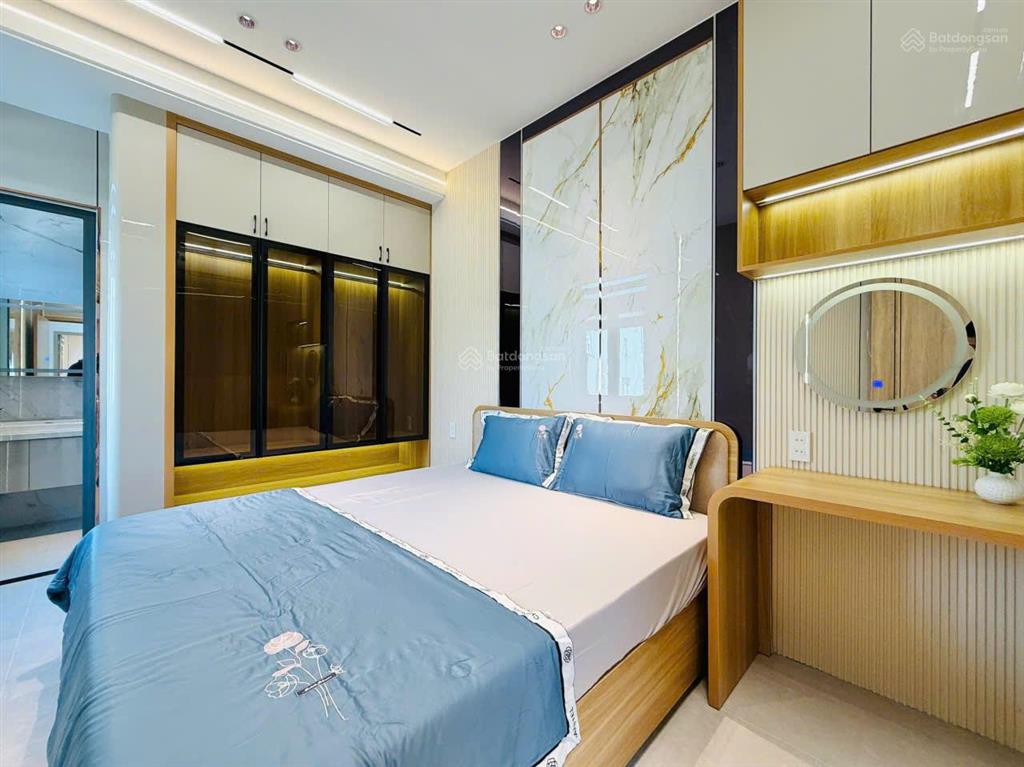 Nhà mới xây hẻm 6m thôngcăn góc full nội thấtnguyễn văn khối p84x17m3 lầu4pn 5wc=25tr