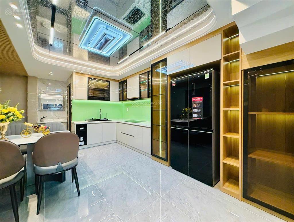 Nhà mới xây hẻm 6m thôngcăn góc full nội thấtnguyễn văn khối p84x17m3 lầu4pn 5wc=25tr