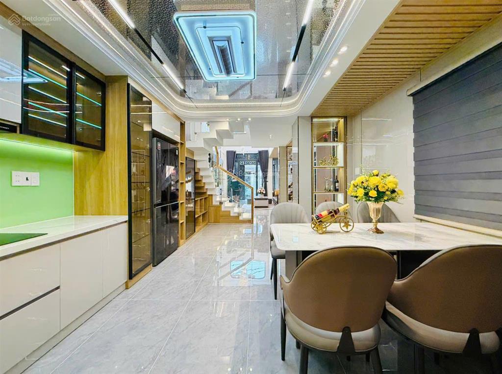 Nhà mới xây hẻm 6m thôngcăn góc full nội thấtnguyễn văn khối p84x17m3 lầu4pn 5wc=25tr
