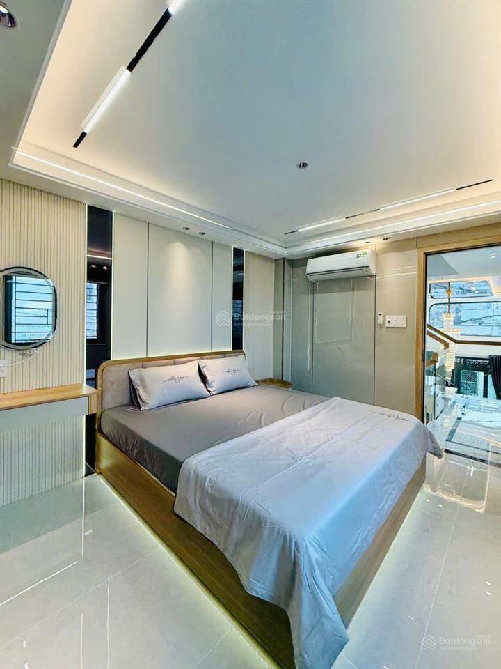 Nhà mới xây hẻm 6m thôngcăn góc full nội thấtnguyễn văn khối p84x17m3 lầu4pn 5wc=25tr