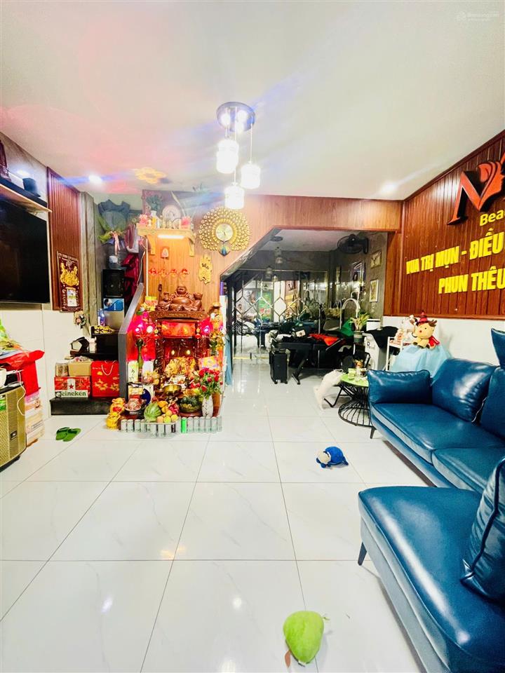 Nhà quang trung p12  nhà cách hẻm xe tải 10mdiện tích 4,3m x8.05m ( nỡ hậu 4,4m) 1 lầu=5,3 tỷ