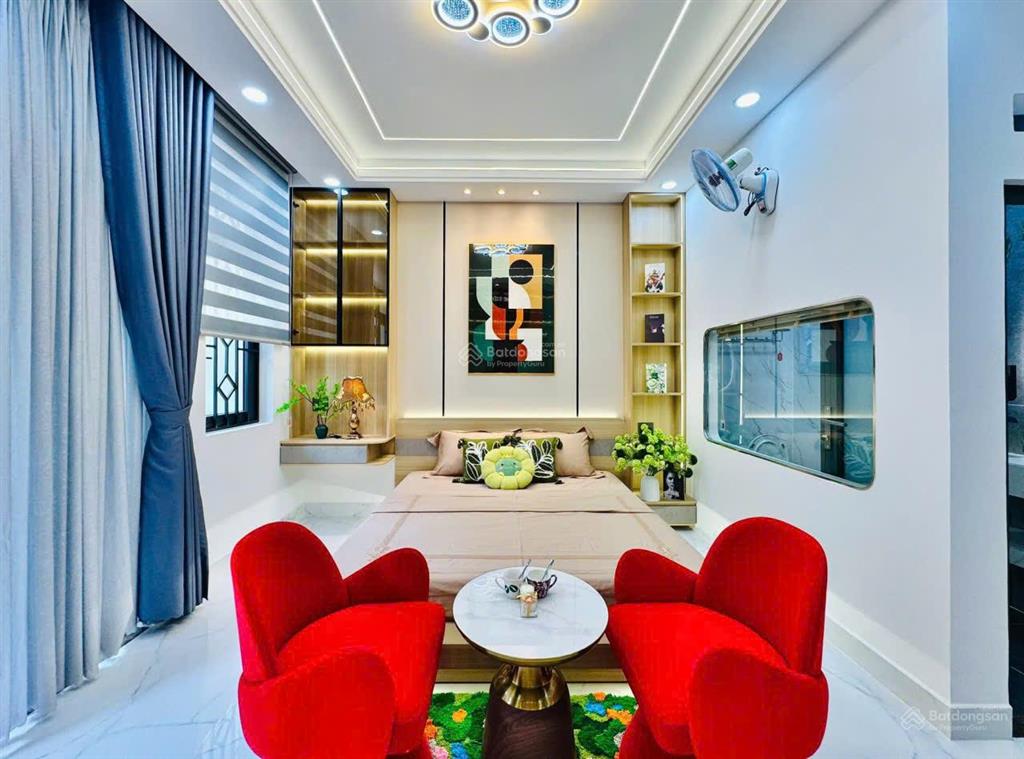 Siêu phẩm hẻm thông 7m phạm văn chiêu, p9, 5x17m, 3 lầu, 5 phòng 6wc có sân vườn